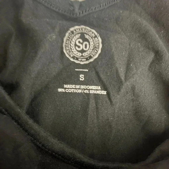 Women's SO Black Short Sleeve Dress - Picture 3 of 3